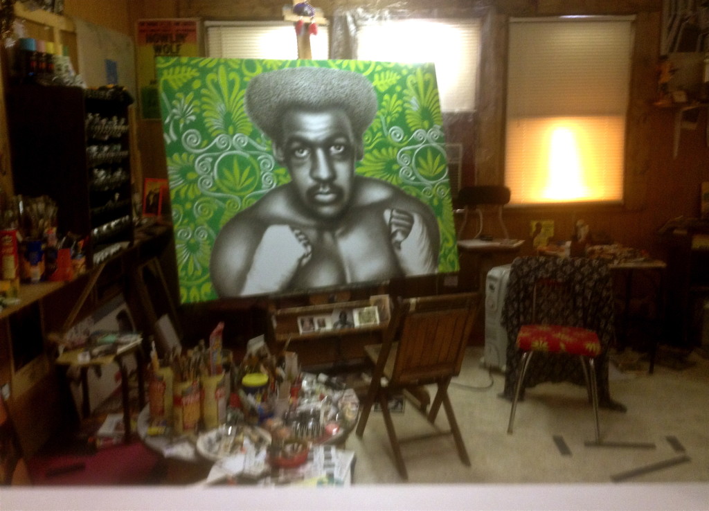 Recreation of Ed Paschke's studio © Ellen Wade Beals, 2015