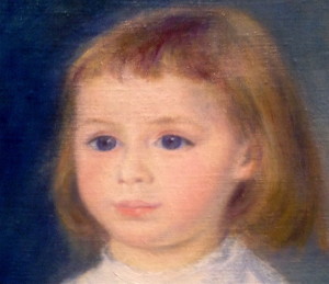 Detail from Pierre-Auguste Renoir painting